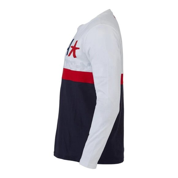 Spyder Men's Crew Neck T-Shirt Standard USA Haze Long Sleeve White Size Small - Picture 4 of 8